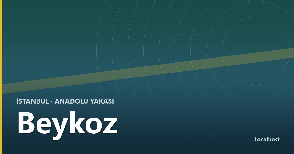 Beykoz semti kapak görseli