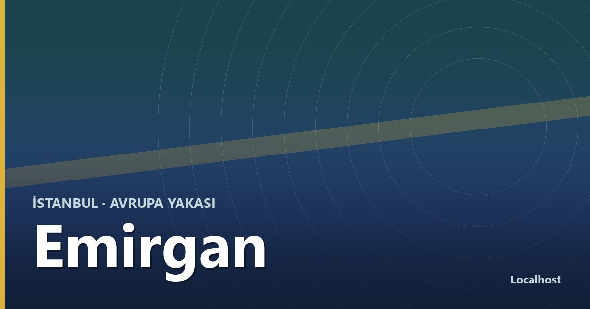 Emirgan semti kapak görseli