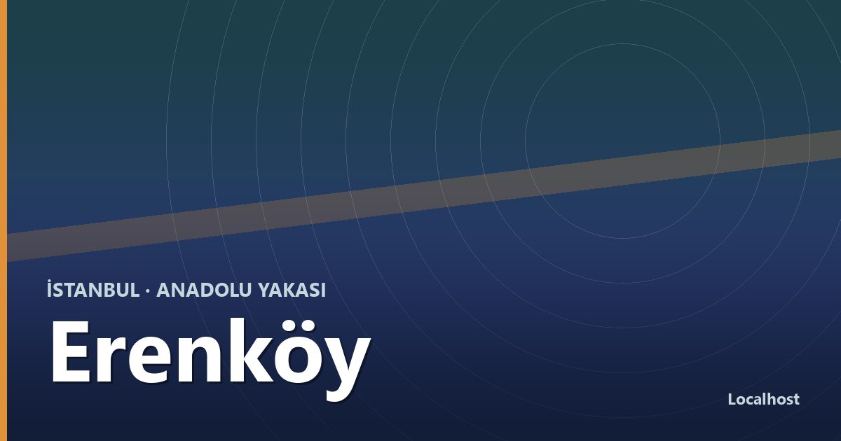 Erenköy semti kapak görseli