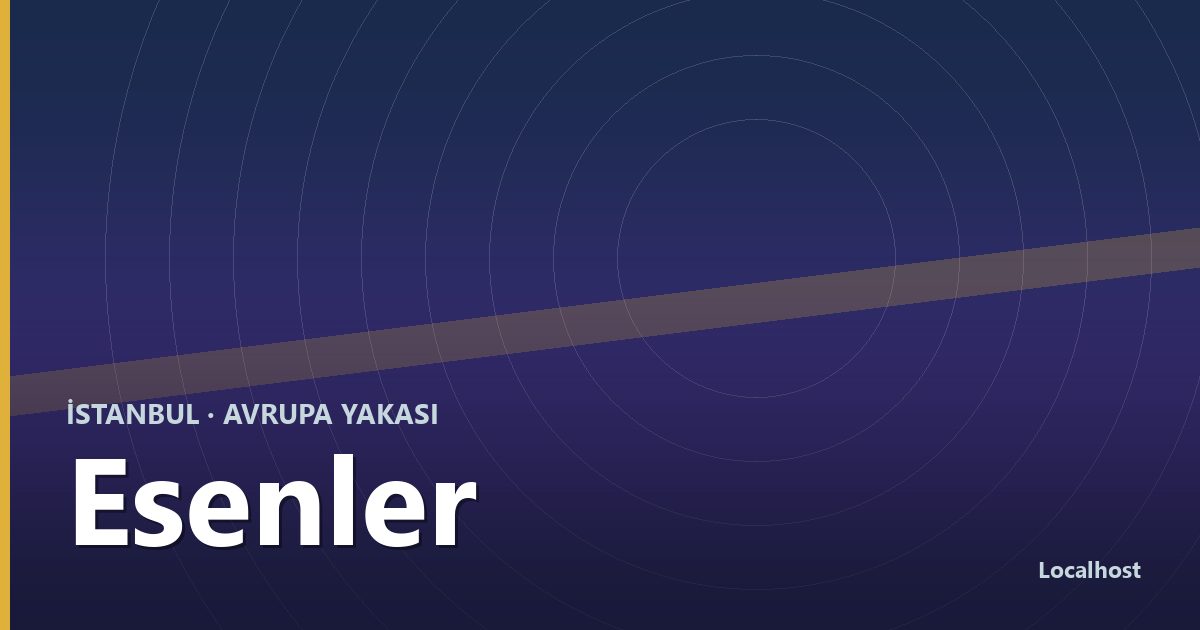 Esenler semti bölge kapak görseli