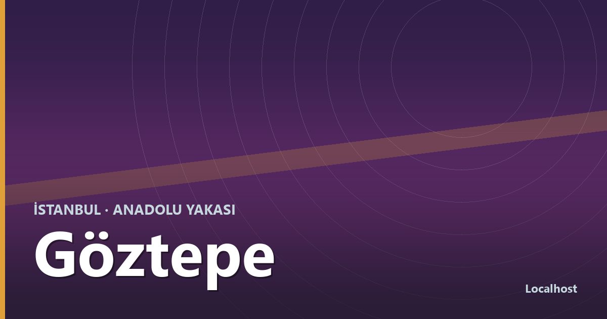 Göztepe semti kapak görseli