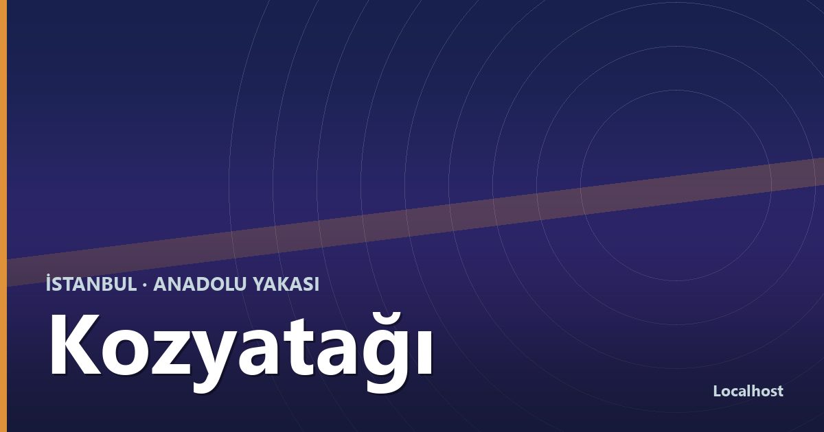 Kozyatağı semti kapak görseli
