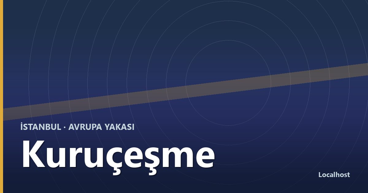 Kuruçeşme semti kapak görseli