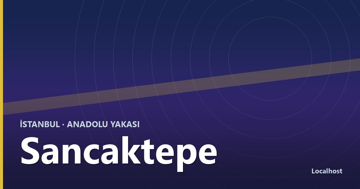 Sancaktepe semti kapak görseli