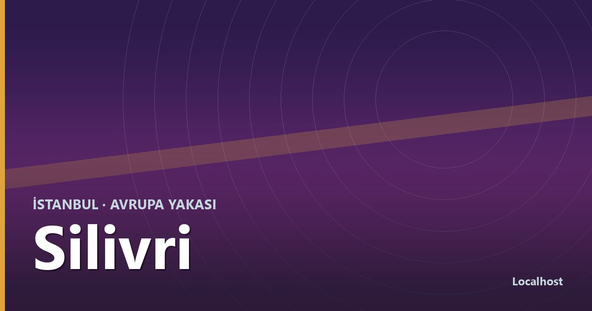 Silivri semti kapak görseli