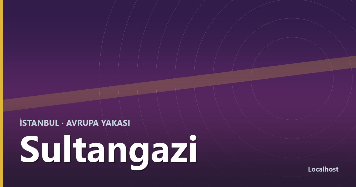 Sultangazi semti kapak görseli
